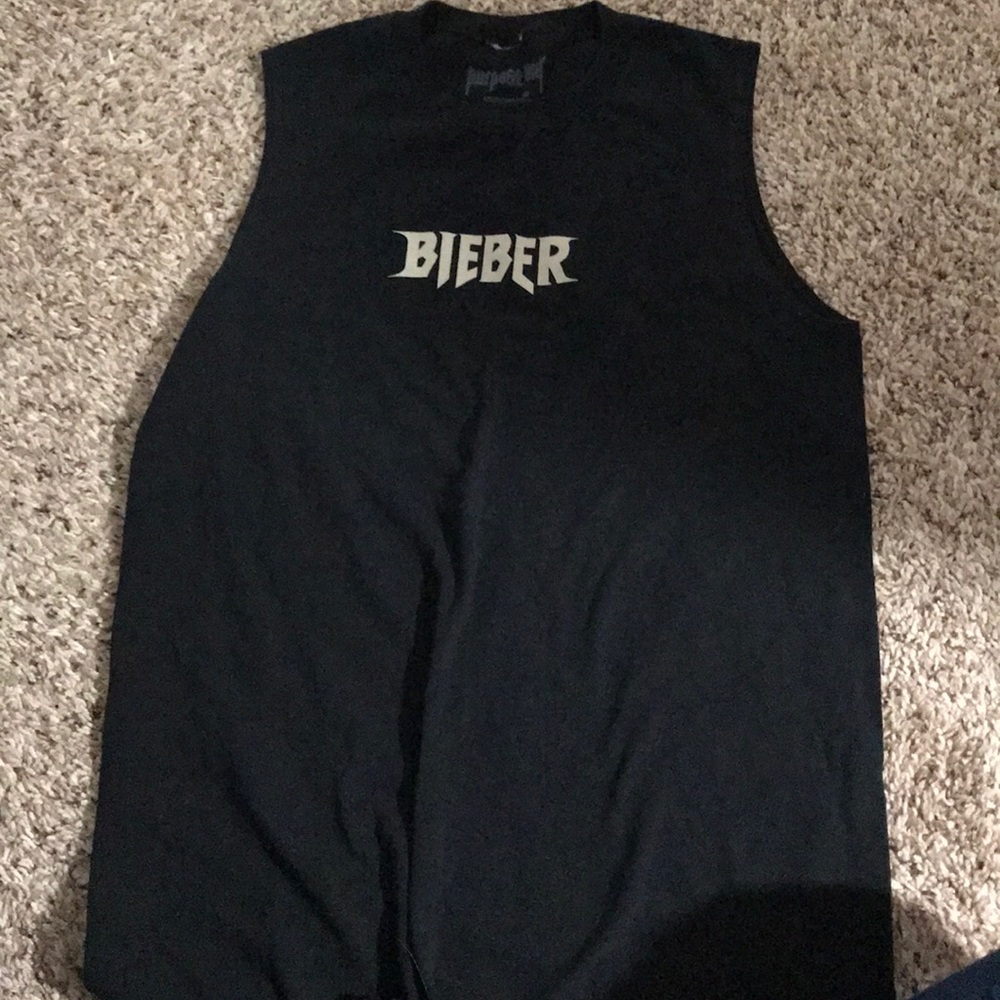 Justin Bieber Tour Cut off Size S